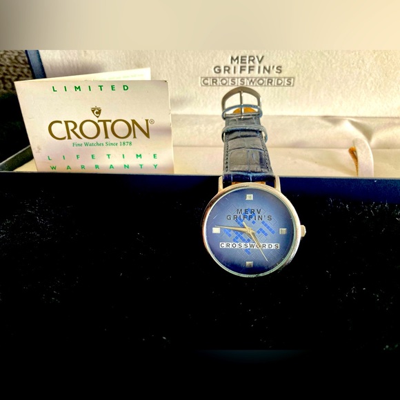 Men's Croton Game Show Contestants Gift Watch! Merv Griffin's Crosswords - Picture 4 of 8
